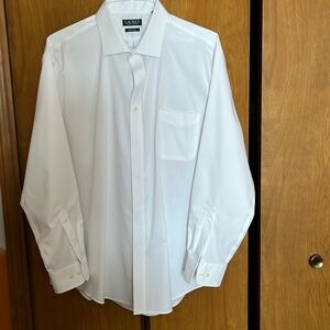 Lauren Ralph Lauren man’s dress shirt. Dry cleaned never worn. White
